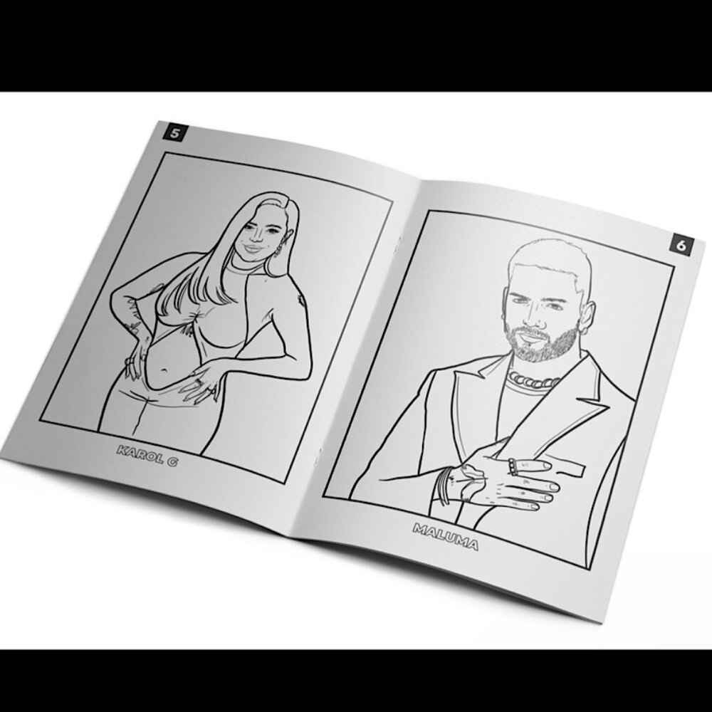 Cute Latin Artists Activity Book with Free Crayons - Picture 3 of 3